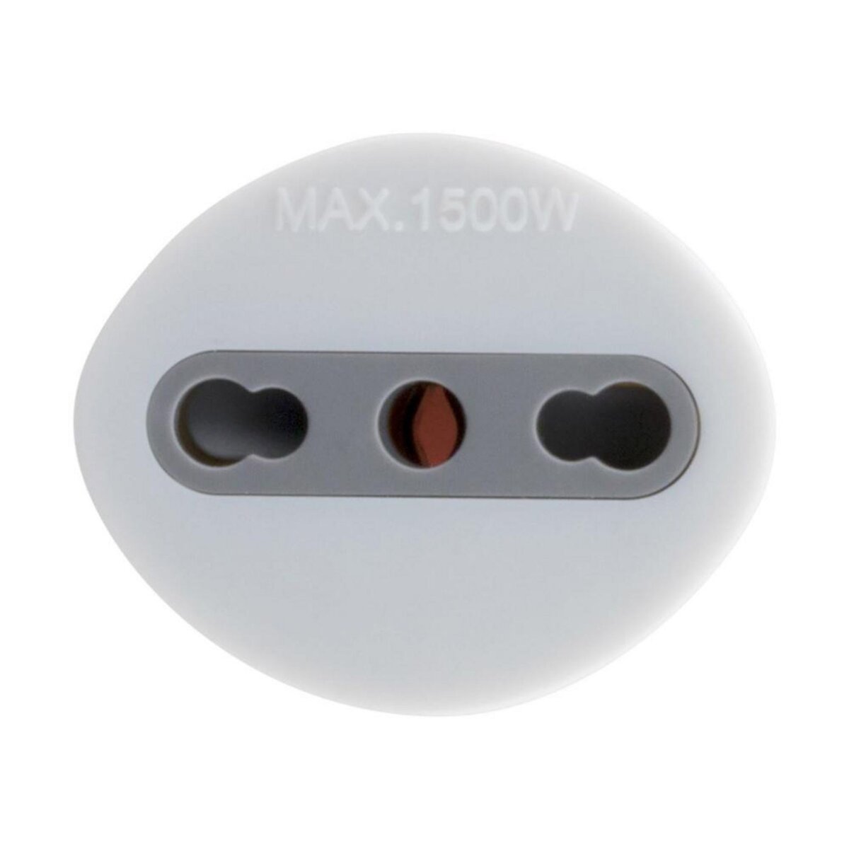 ZENITECH Adaptateur de voyage France vers Italie - Prise Mâle France vers prise Femelle Italie avec terre - Blanc - Zenitech