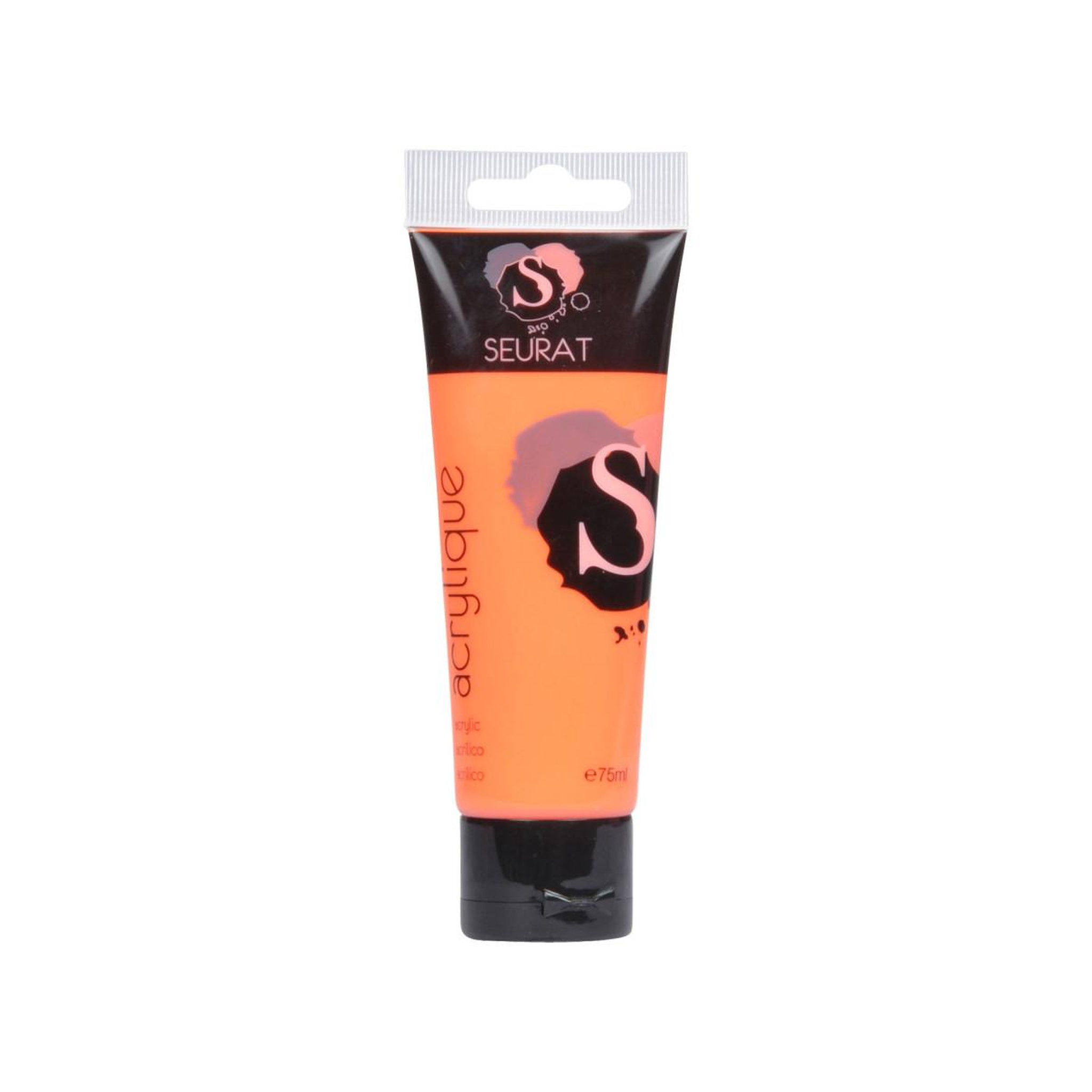 HOMEA Tube de Peinture Acrylique  Matisse  75ml Orange Fluo