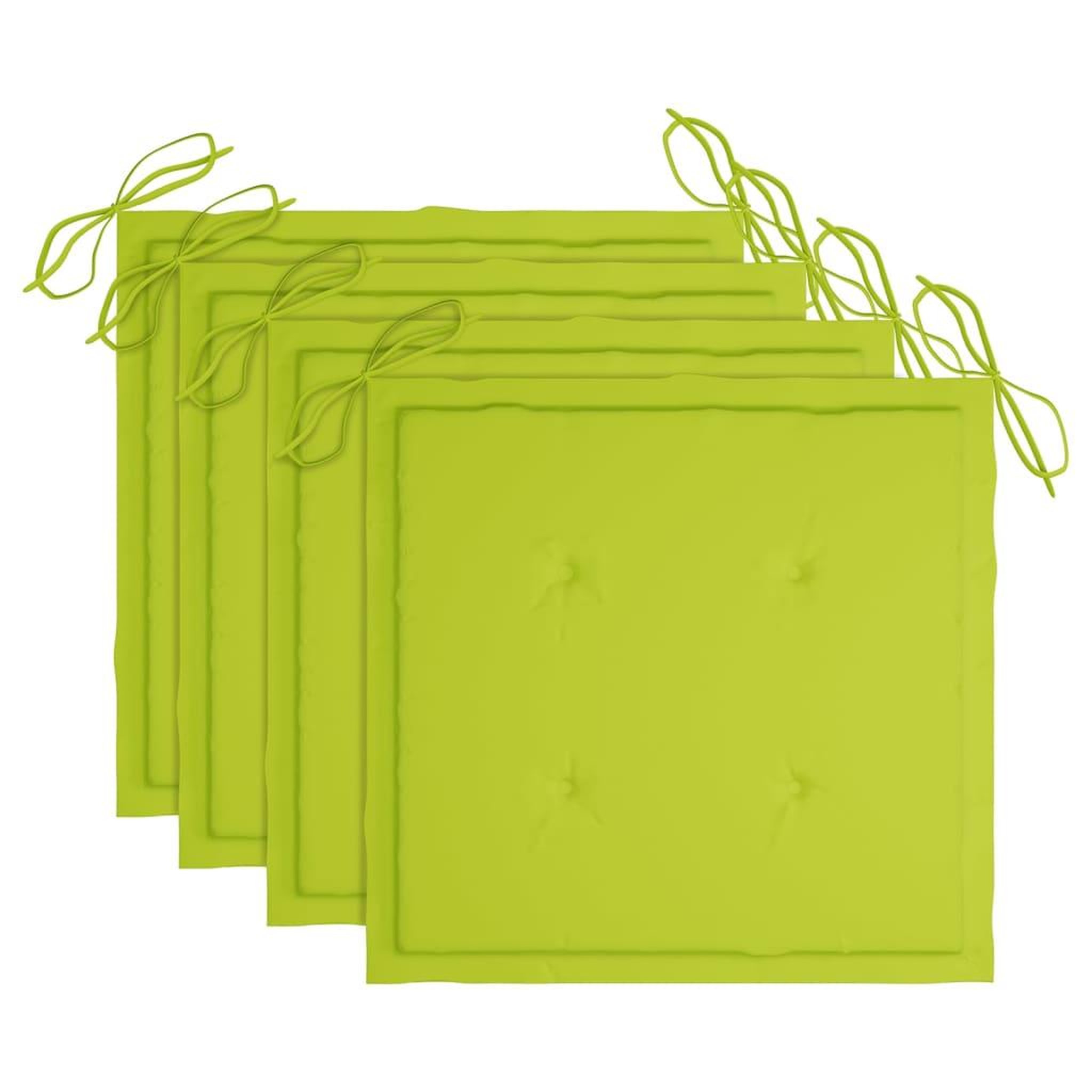 Voir la diapositive 3 : VIDAXL Chaises de jardin avec coussins lot de 4 Bois de teck solide