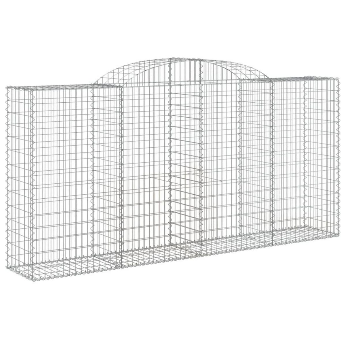 VIDAXL Panier de gabions arque 300x50x140/160 cm Fer galvanise
