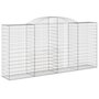 Voir la diapositive 2 : VIDAXL Panier de gabions arque 300x50x140/160 cm Fer galvanise