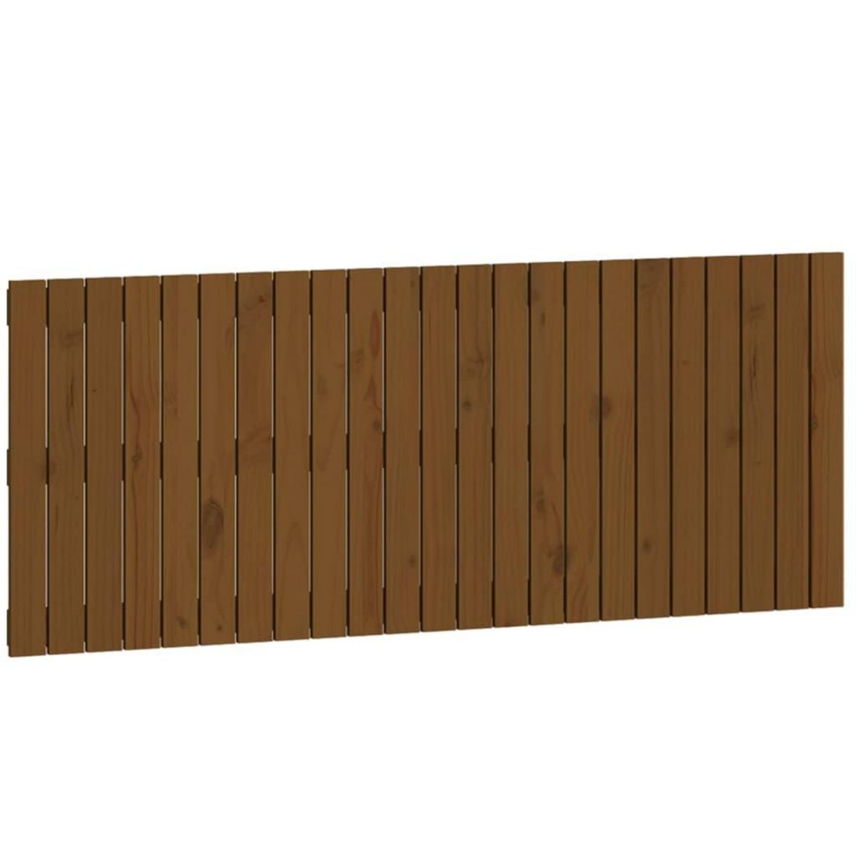 VIDAXL Tete de lit murale Marron miel 147x3x60 cm Bois massif de pin