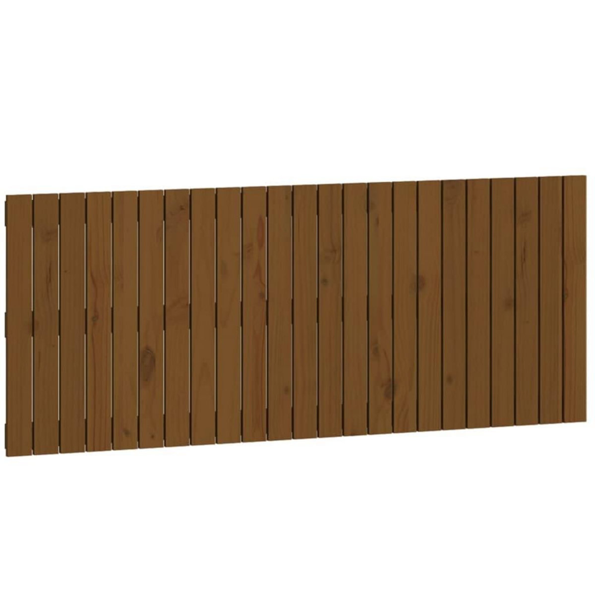 VIDAXL Tete de lit murale Marron miel 147x3x60 cm Bois massif de pin