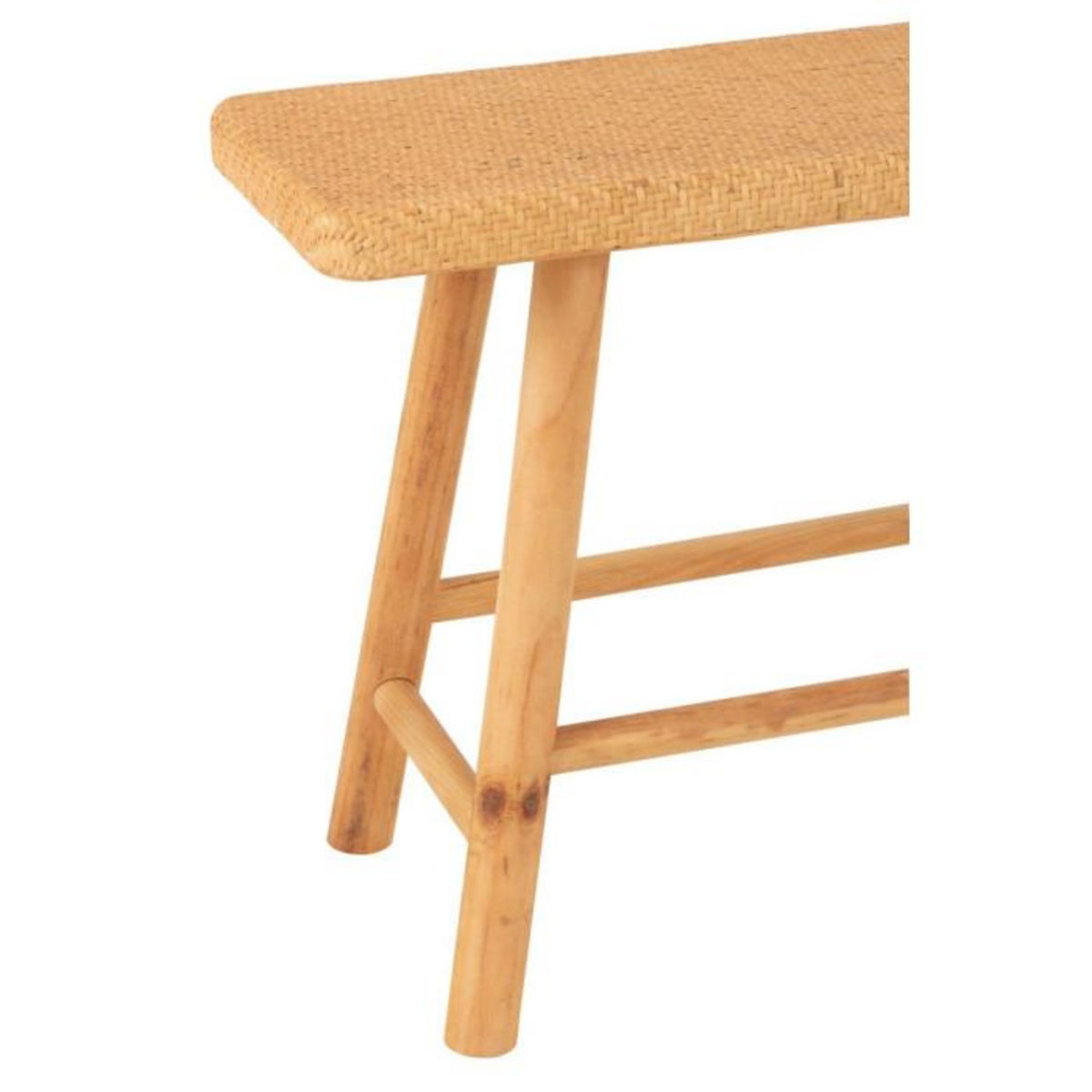 Paris Prix Banc Cannage en Rotin  Malinda  92cm Naturel