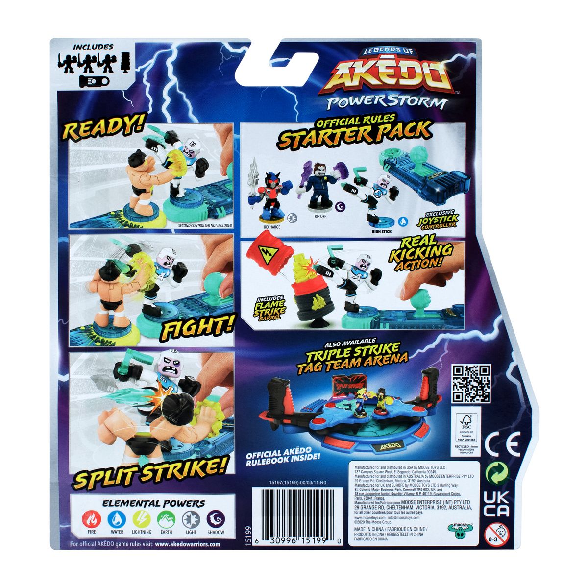 MOOSE TOYS Pack Entraînement Akedo PowerStorm Kick Attack