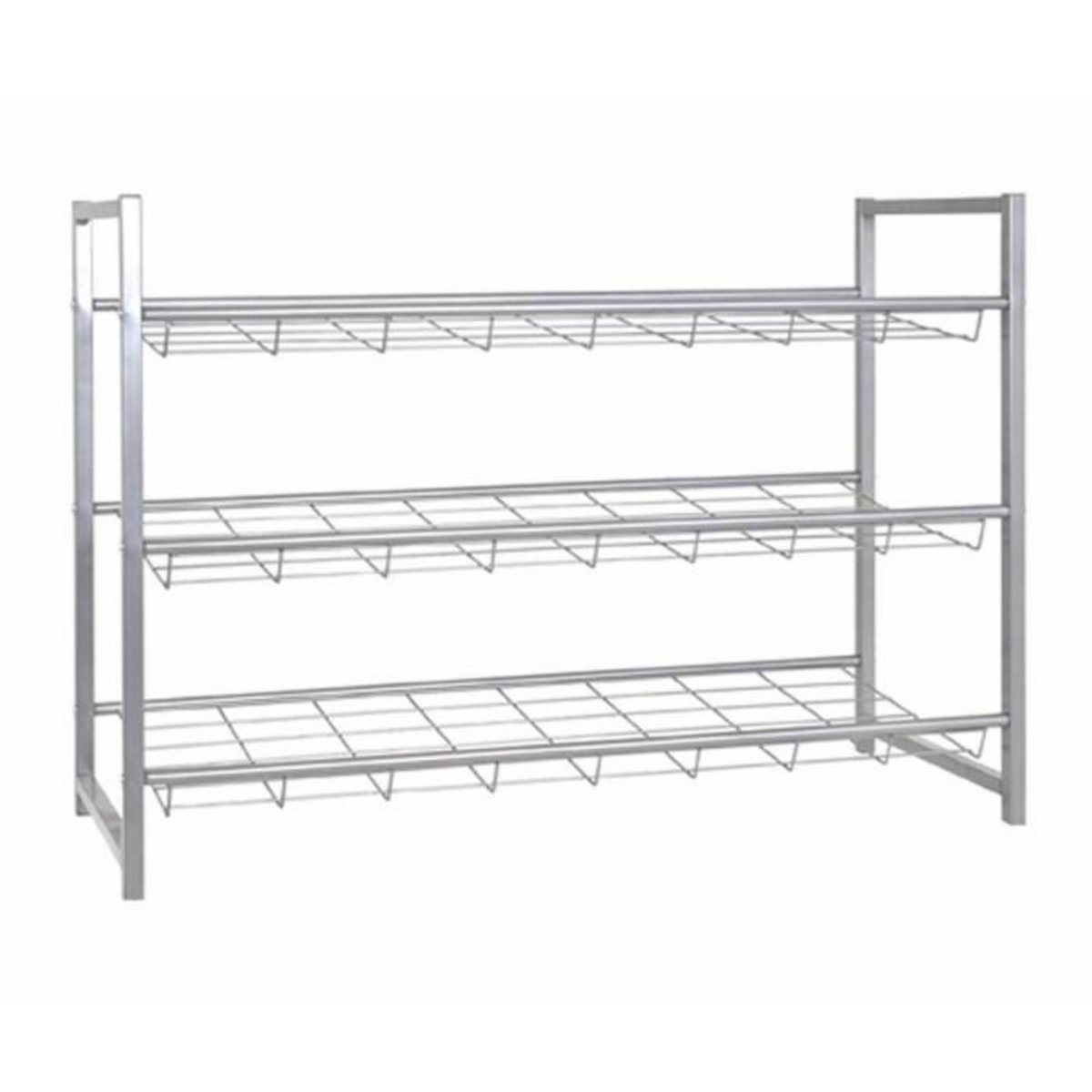 Paris Prix Range-Chaussures 12 Paires  Klom  80cm Argent