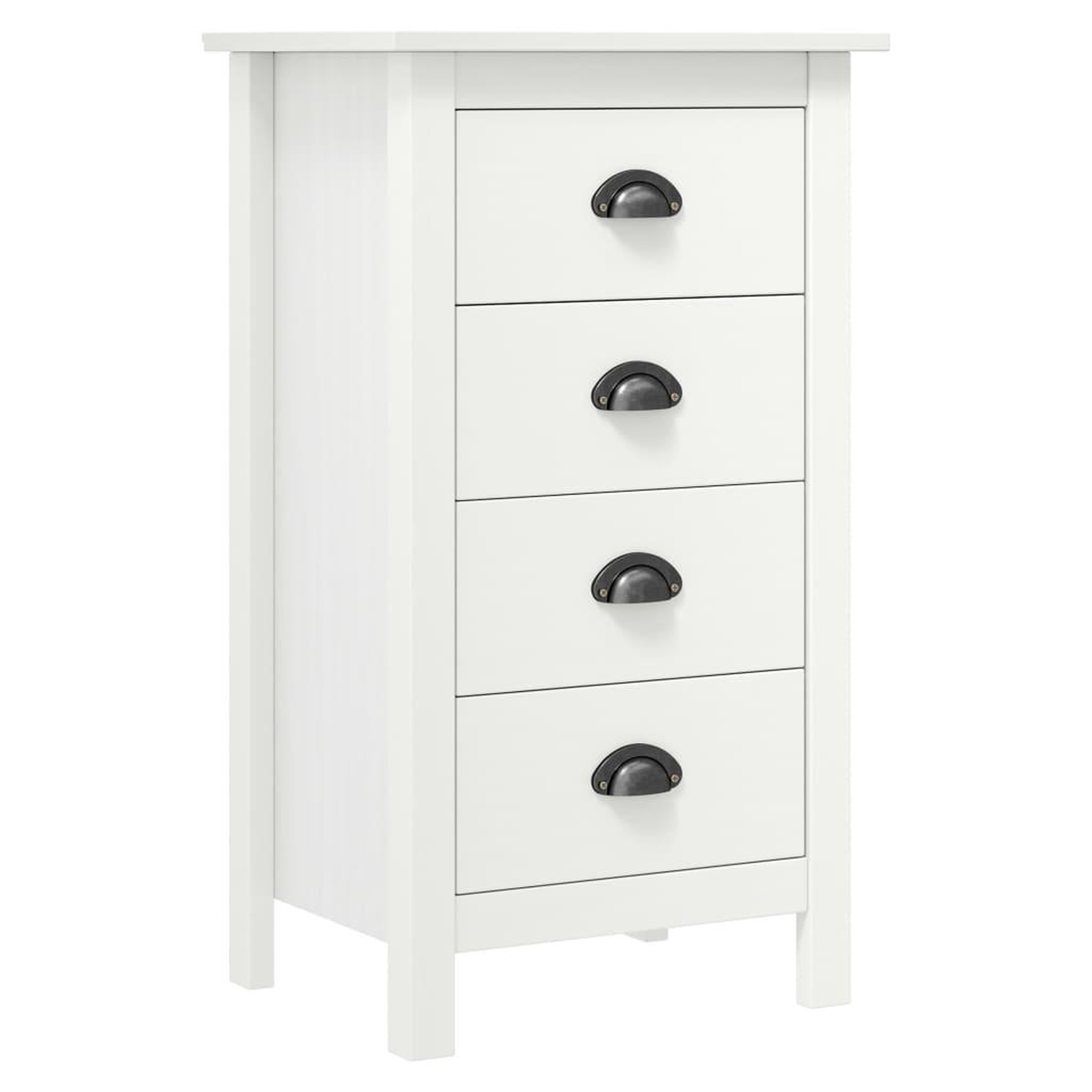 Voir la diapositive 1 : VIDAXL Buffet Hill Blanc 46x35x80 cm Bois de pin solide