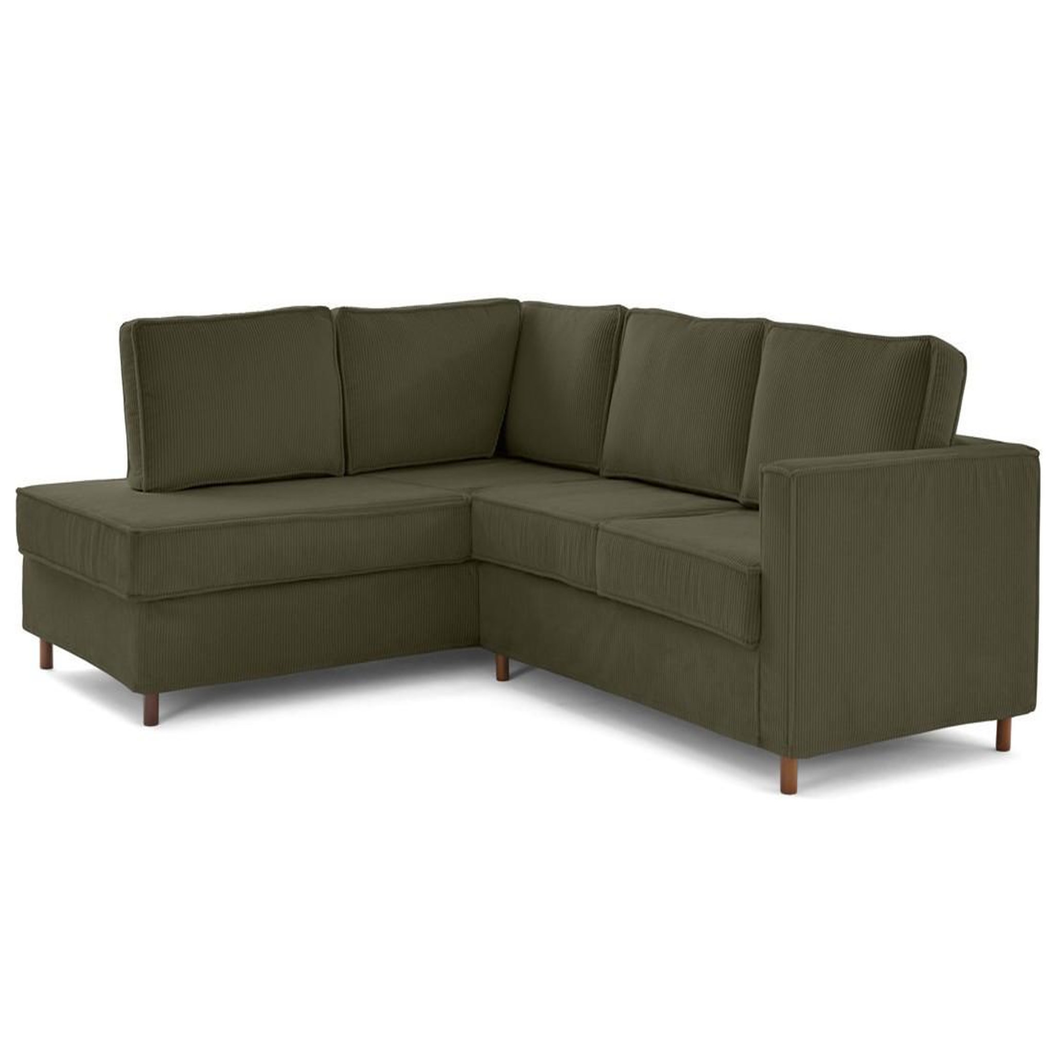 Voir la diapositive 4 : LISA DESIGN Jake - canapé déhoussable d'angle gauche 5 places en velours côtelé