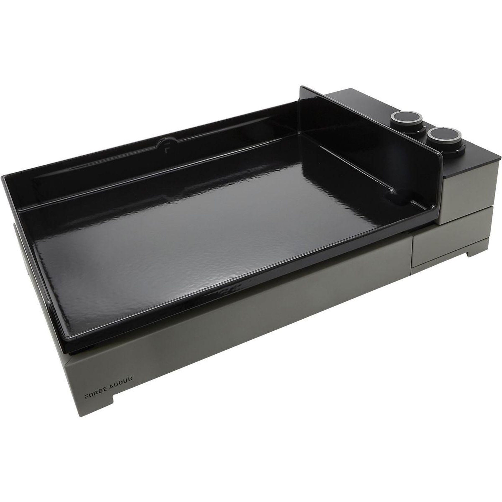 FORGE ADOUR Plancha électrique Premium E 60 A NG 2 brûleurs à poser, 58.5x40.5 cm
