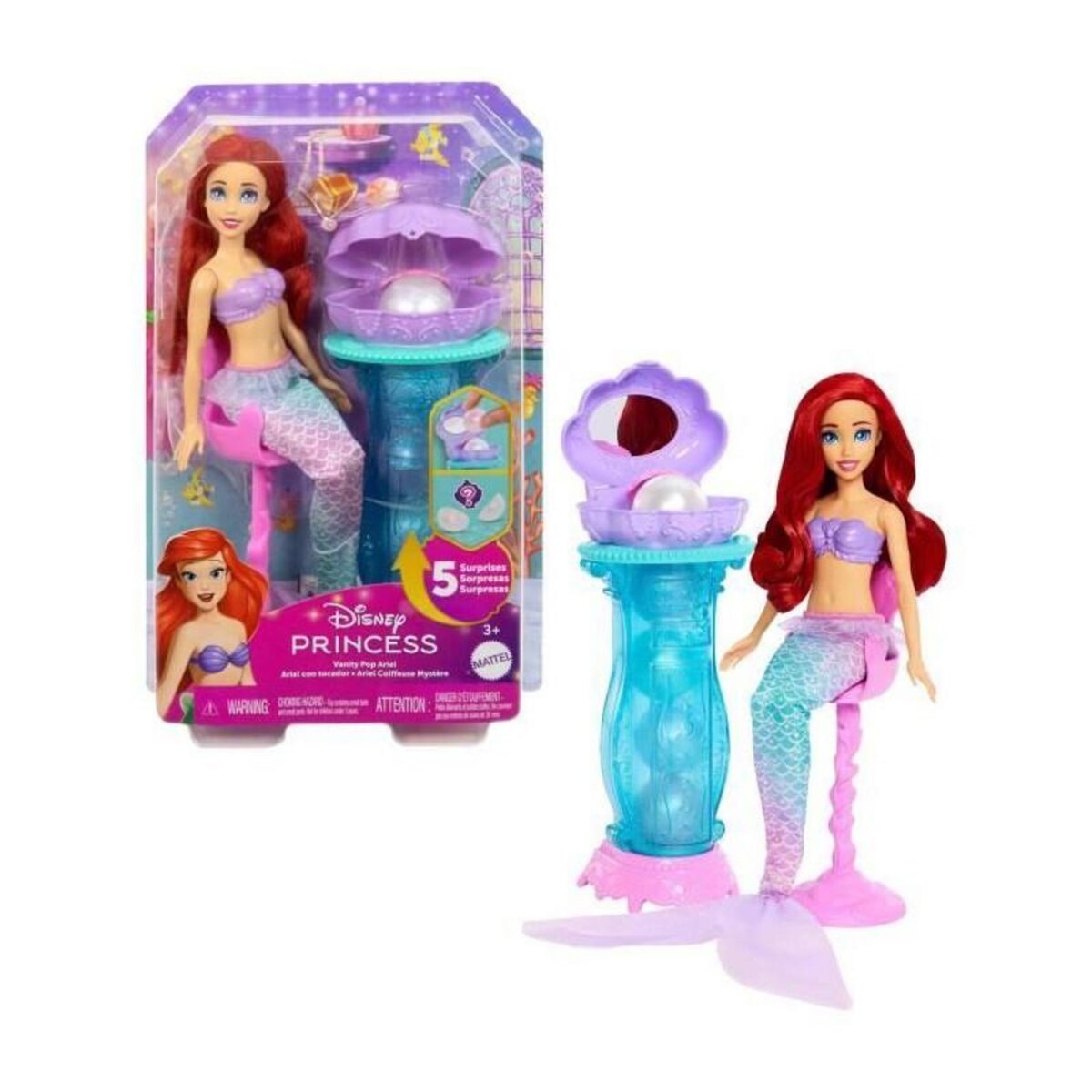 DISNEY PRINCESS COFFRET ARIEL SECRETS DE PERLE