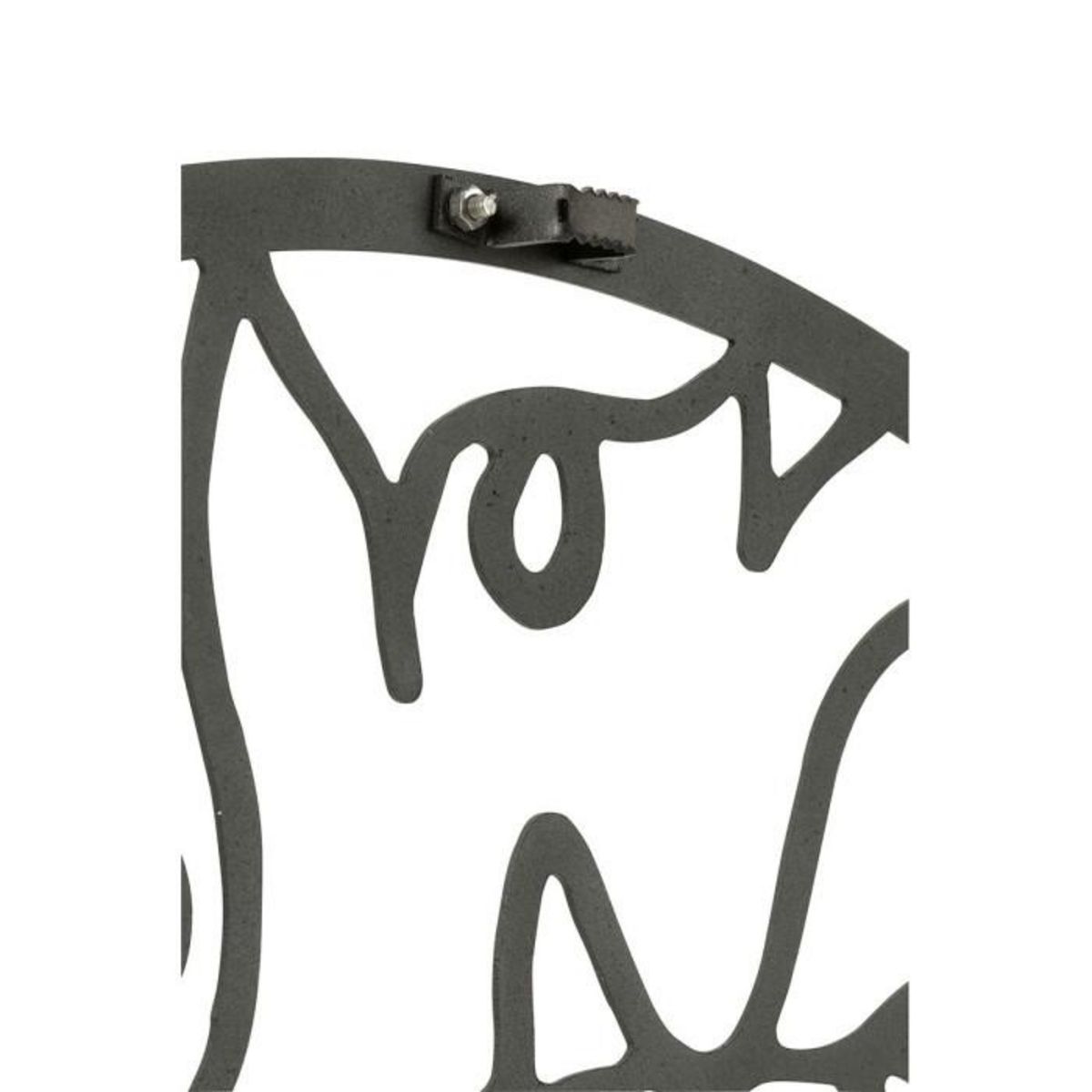 Paris Prix Horloge Murale en Métal  Visages  69cm Noir