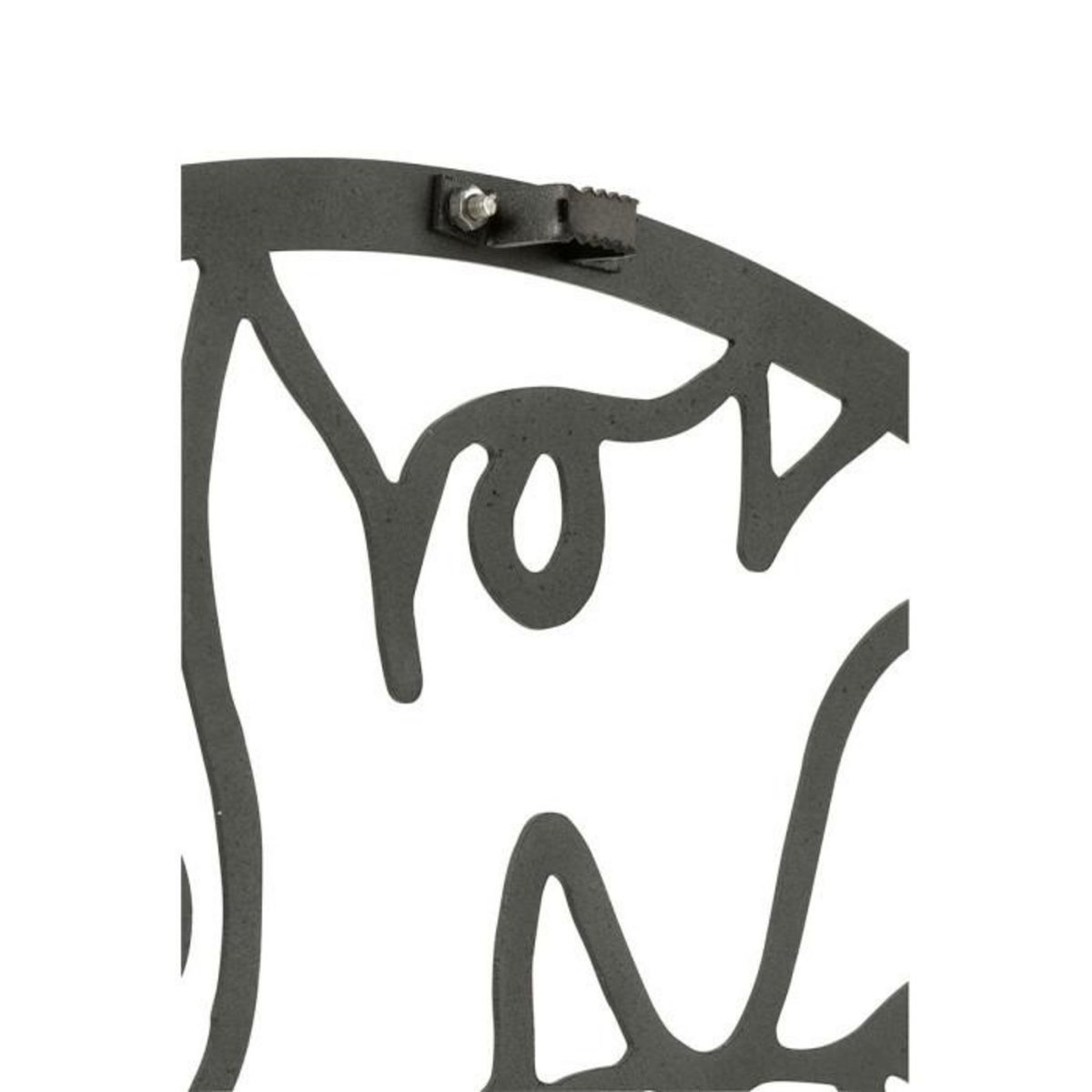 Paris Prix Horloge Murale en Métal  Visages  69cm Noir