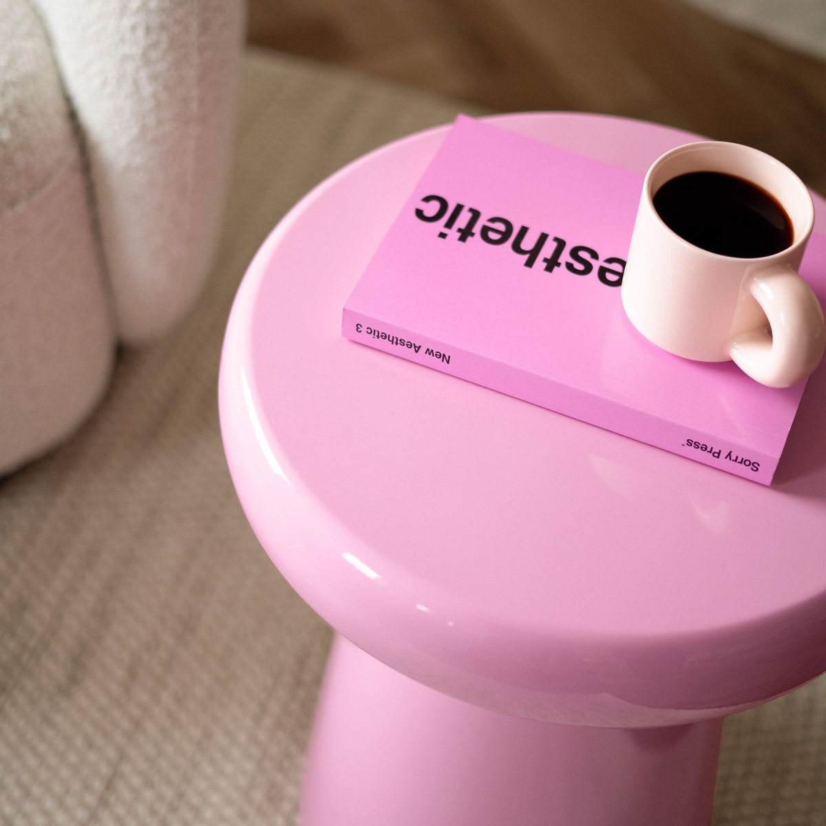 Rendez vous déco Table d'appoint ronde en métal doré D40 cm - Anouk