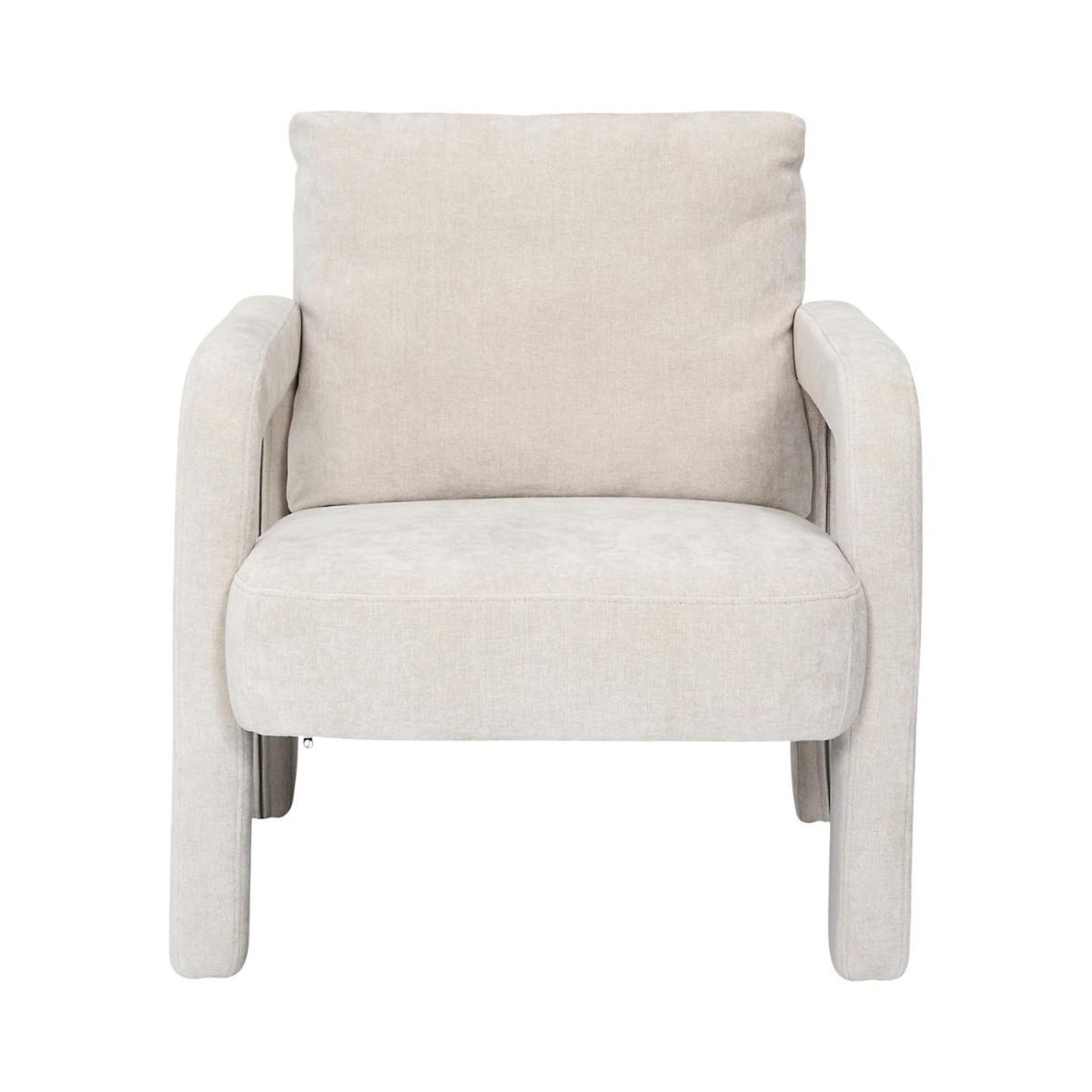 Voir la diapositive 2 : The Home Deco Factory Fauteuil design  emilia  81cm blanc