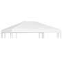 Voir la diapositive 2 : VIDAXL Toile de toit de belvedere 270 g/m^2 4x3 m Blanc