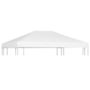 Voir la diapositive 2 : VIDAXL Toile de toit de belvedere 270 g/m^2 4x3 m Blanc