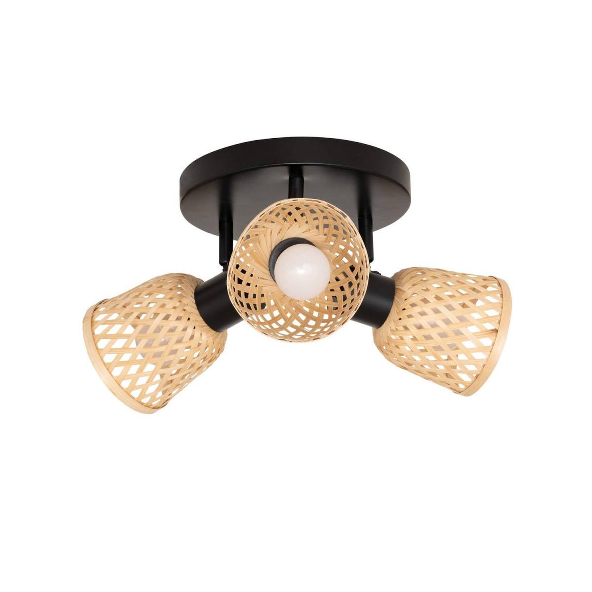 ATMOSPHERA Plafonnier 3 lampes orientables  lio  25cm naturel