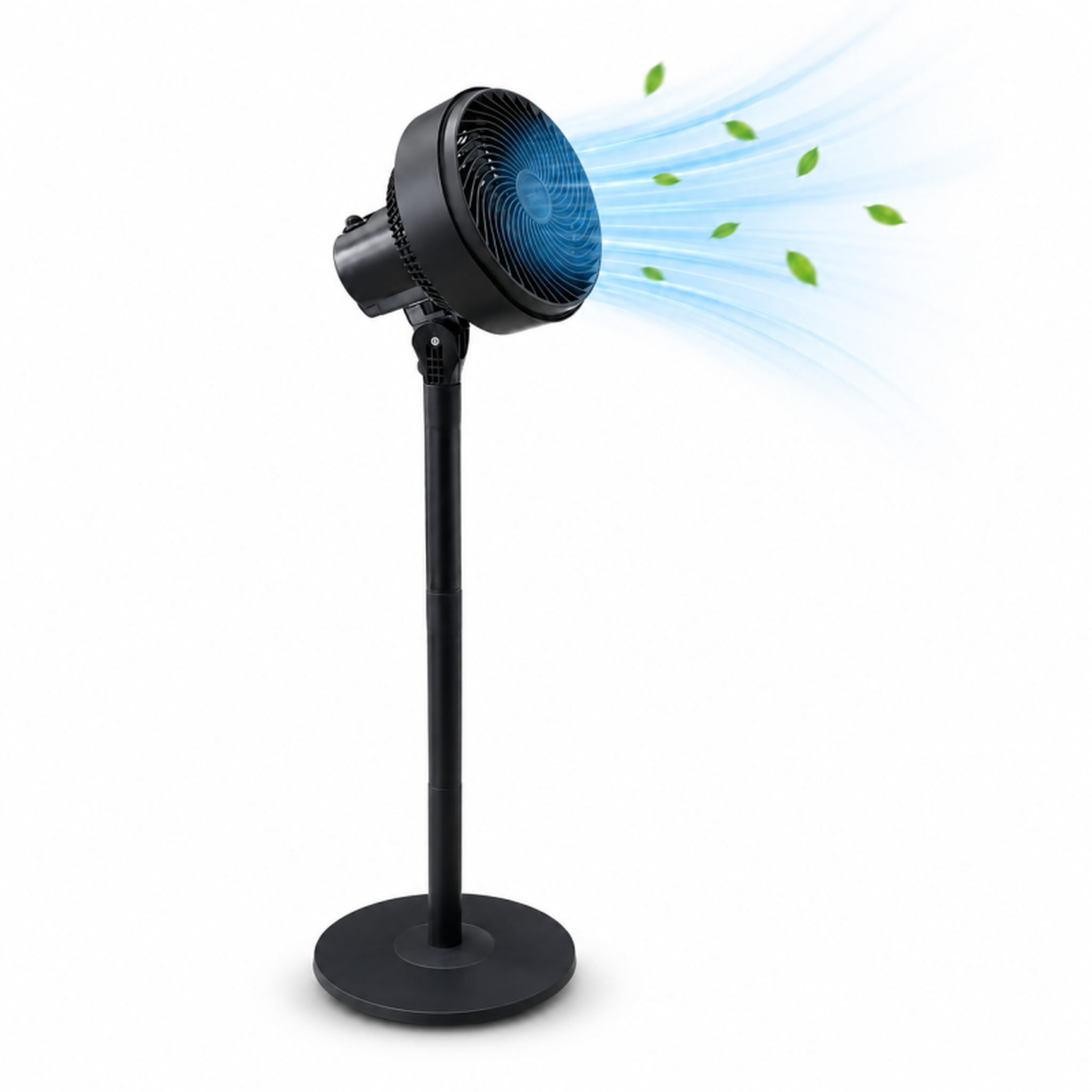 Ventilateur sur pied 65 w – 3 vitesses - oscillation et hauteur réglable
