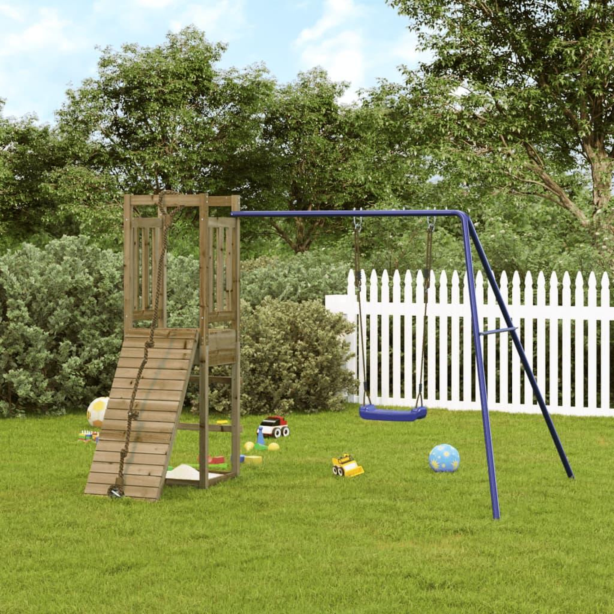 Voir la diapositive 1 : VIDAXL Aire de jeux d'exterieur bois de pin impregne