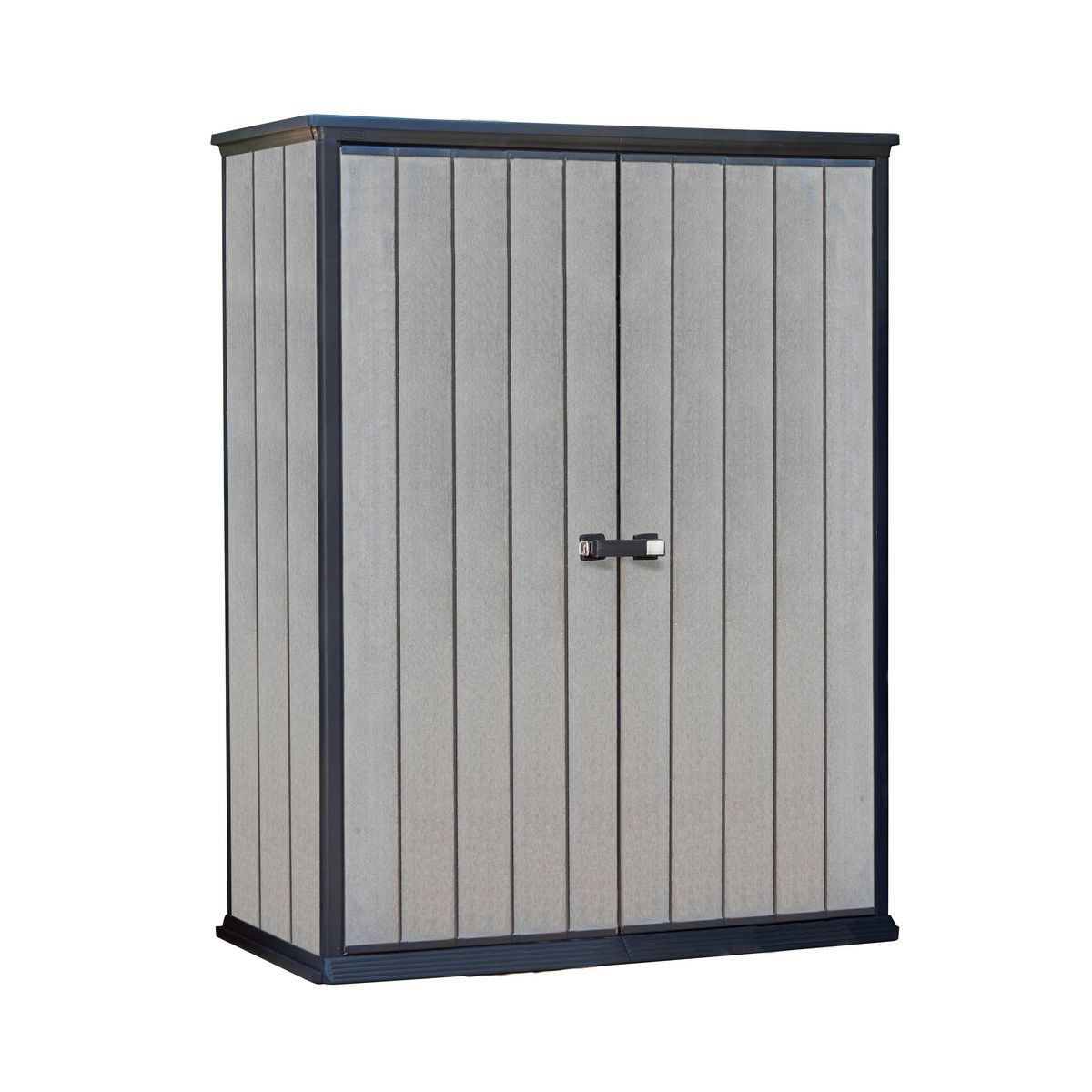 Armoire de jardin résine aspect bois - 1400 L - HIGH STORE