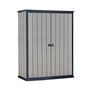 Voir la diapositive 2 : Armoire de jardin résine aspect bois - 1400 L - HIGH STORE