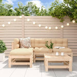 VIDAXL Salon de jardin 5 pcs bois massif de pin