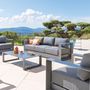 Voir la diapositive 2 : HESPERIDE Canapé de jardin en aluminium Allure