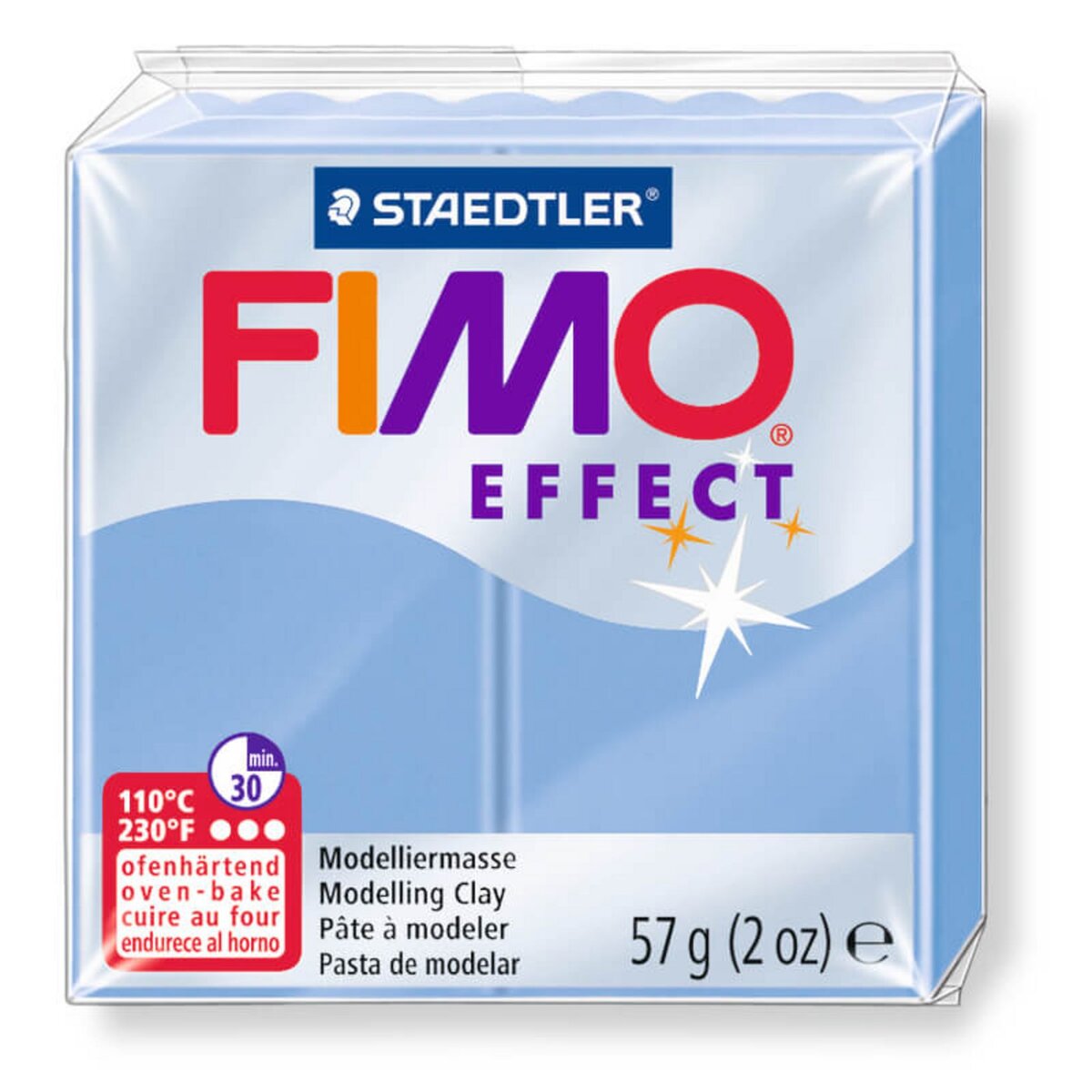 Fimo Pâte Fimo Effect bleu agate 56g