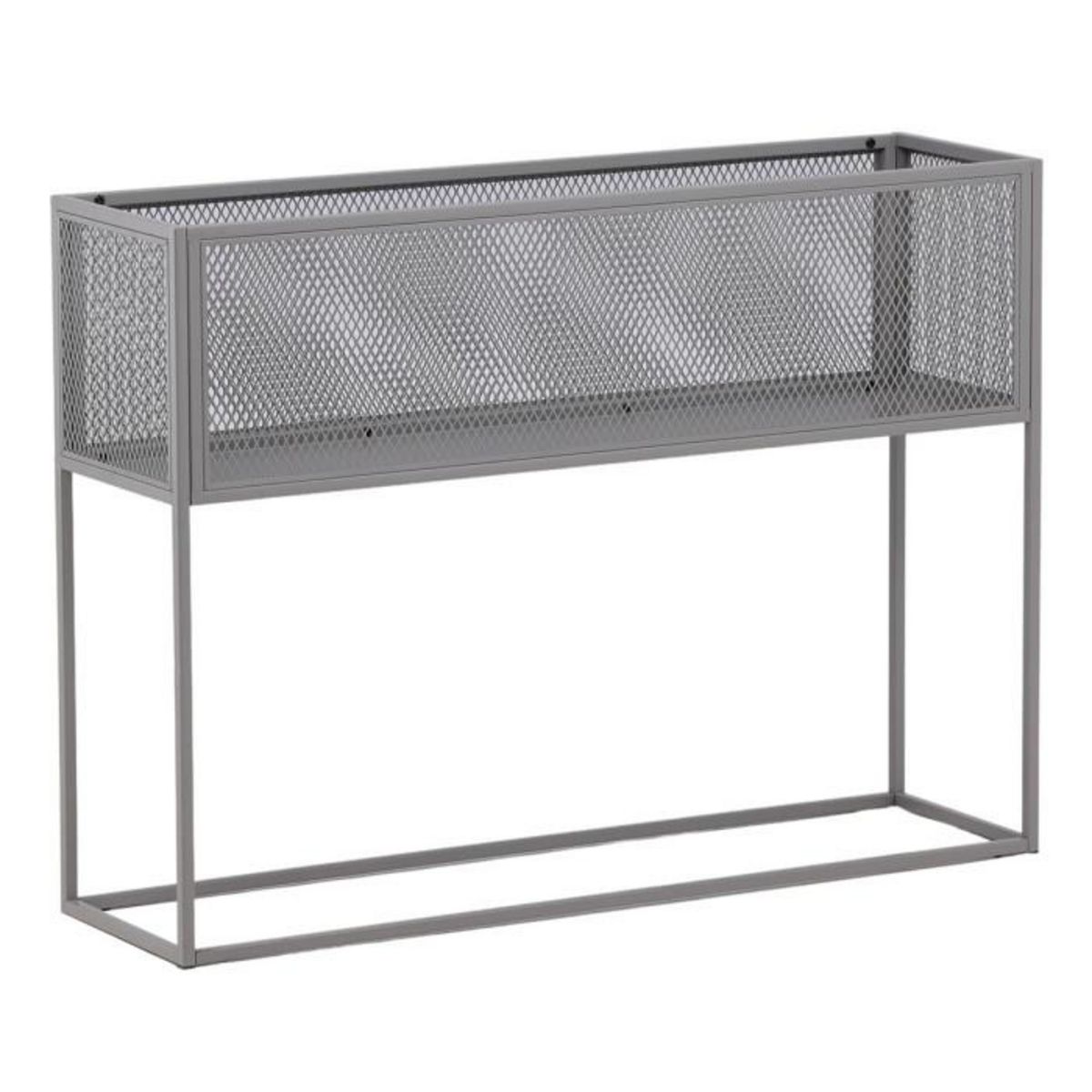 Paris Prix Console Design en Métal  Netz  110cm Gris Clair