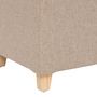 Voir la diapositive 4 : ATMOSPHERA Pouf carré en tissu LEANDRE - Beige