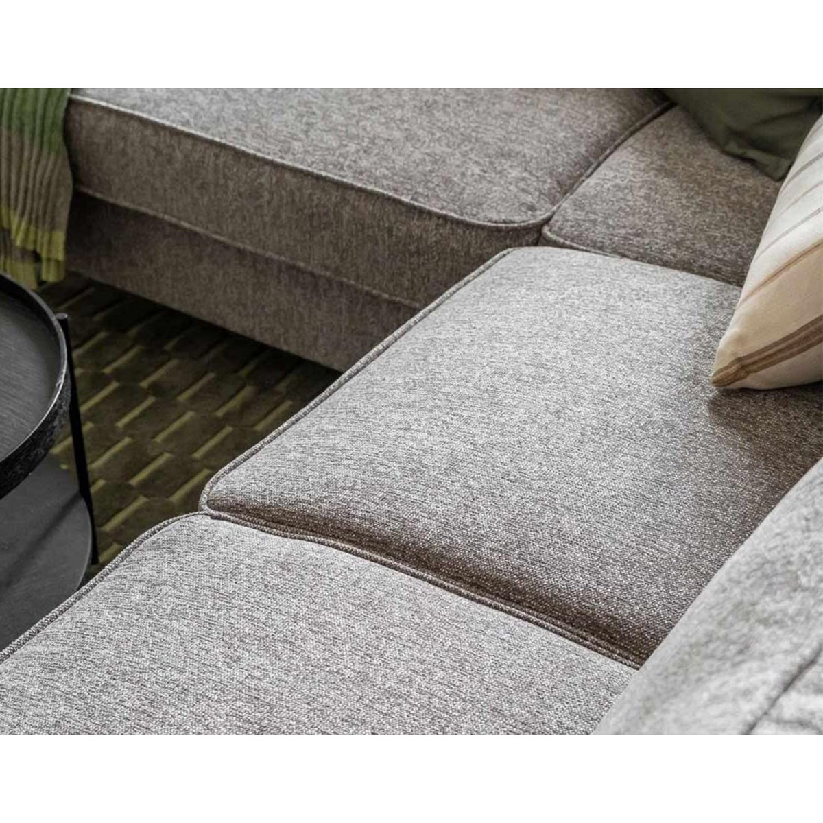 BEST MOBILIER Molly - canapé d'angle gauche 5 places convertible en tissu