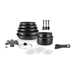 ART & CUISINE Batterie de cuisine - Tous feux dont induction - ART & CUISINE - AC1824 - Aluminium - 18 pieces - Anti-adhérent - Poignée amov