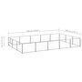 Voir la diapositive 6 : VIDAXL Chenil Argente 15 m² Acier