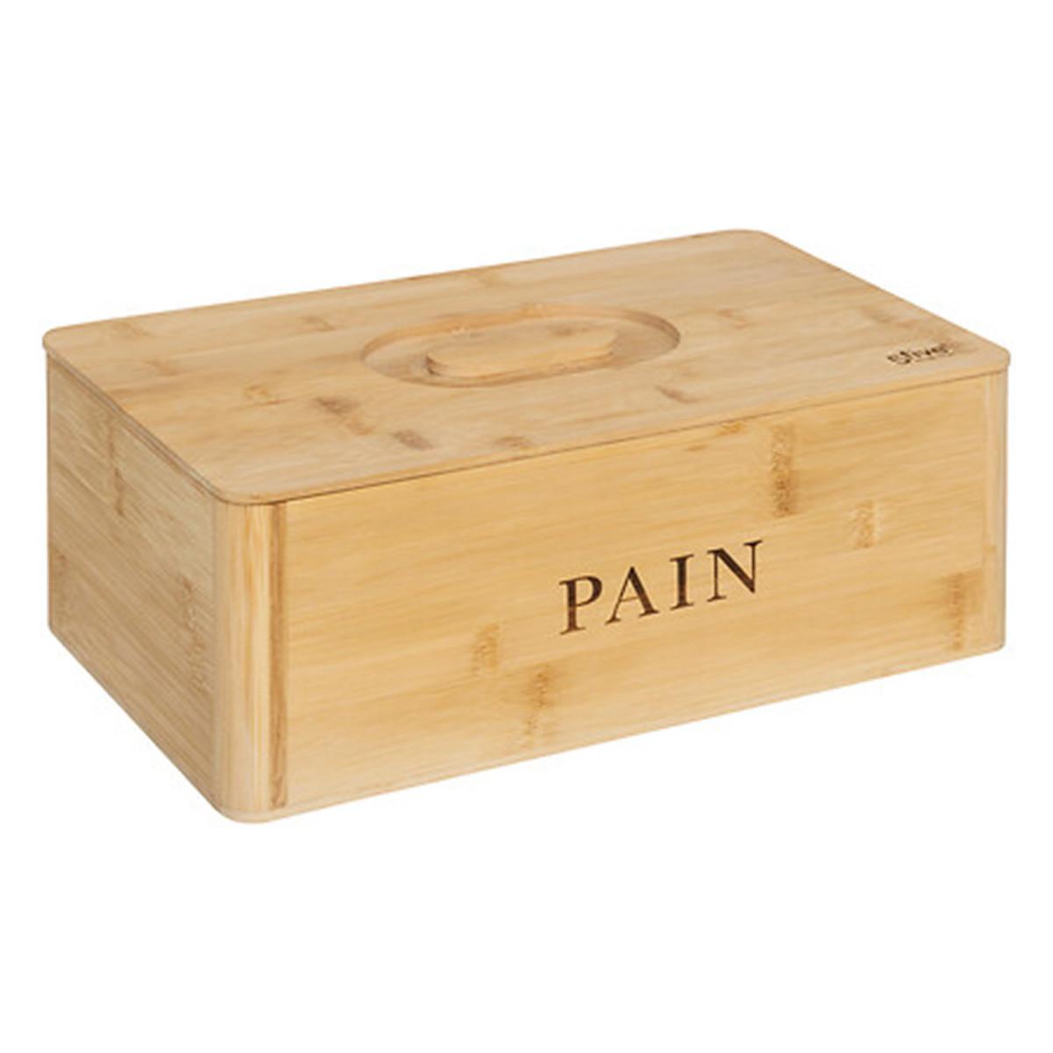 FIVE Boîte à pain en bambou  inscription  33cm naturel