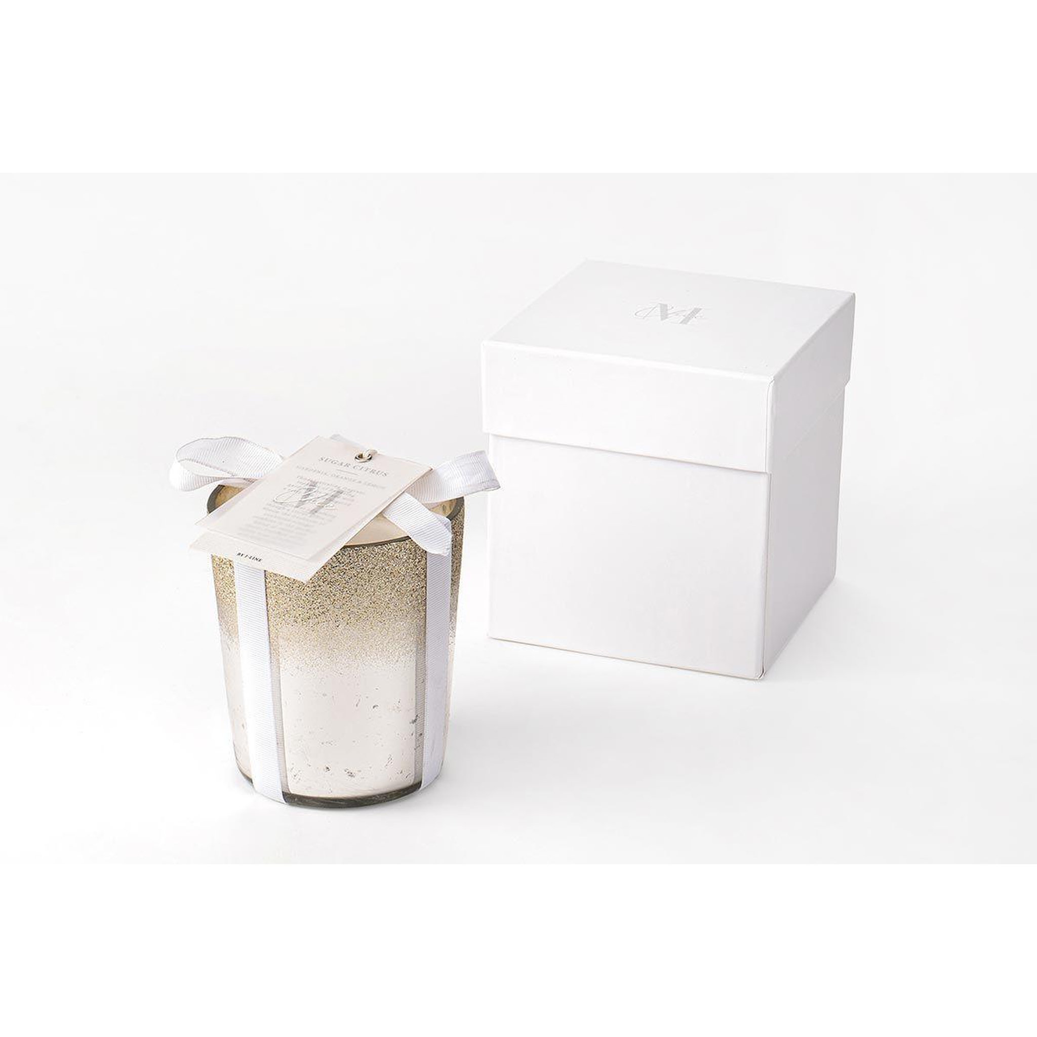 Voir la diapositive 3 : J-LINE Bougie parfumée  deluxe  15cm sugar citrus