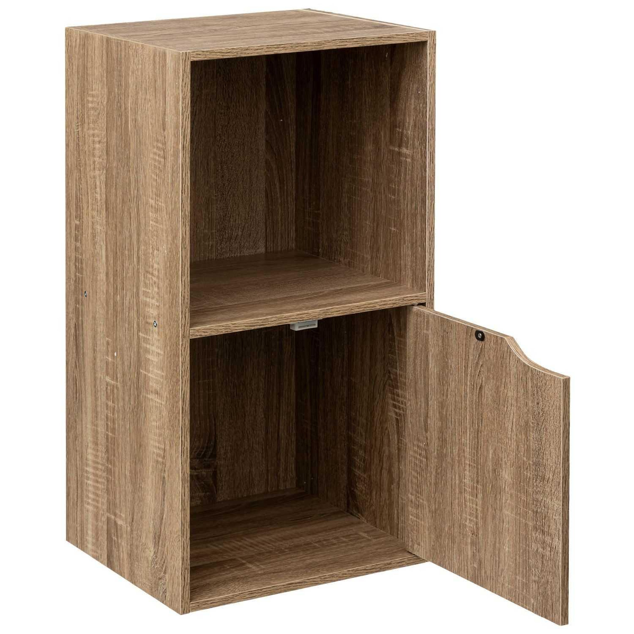 Voir la diapositive 3 : FIVE Etagère 2 cases mix n'modul 1 porte - marron