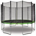Habitat et Jardin Trampoline   Yoopi   - Ø 4.90 m - Vert