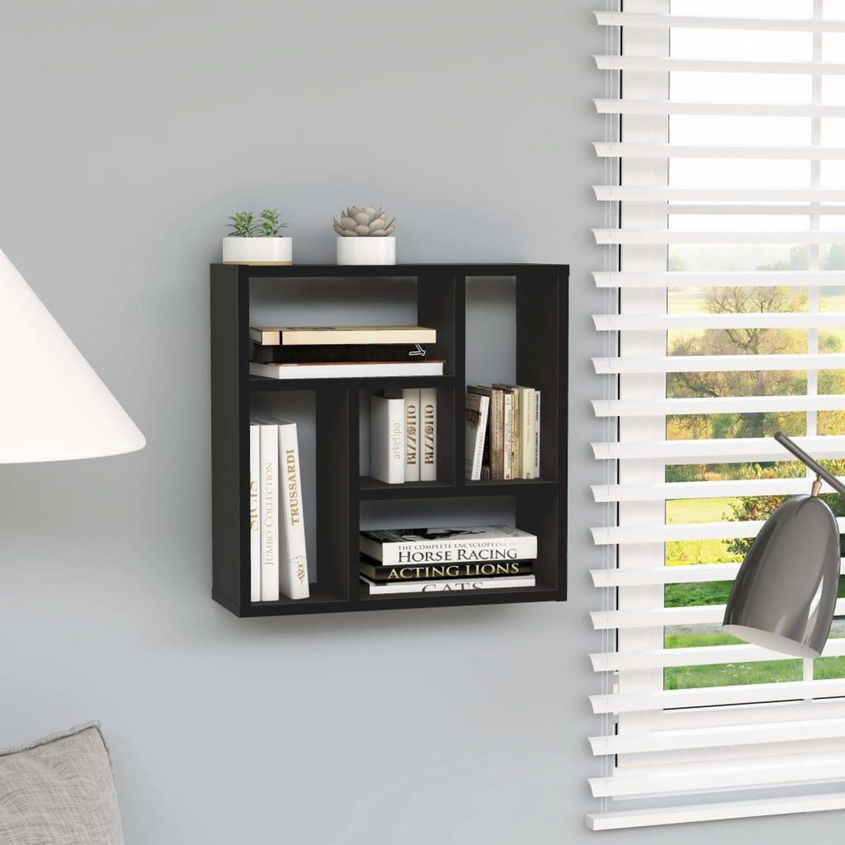 VIDAXL Etagere murale Noir 45,1x16x45,1 cm Bois d'ingenierie
