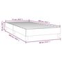 Voir la diapositive 6 : VIDAXL Cadre de lit sans matelas gris clair 80x200 cm velours