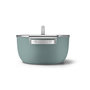 Voir la diapositive 3 : SMEG Faitout vert émeraude mat 24cm + couvercle - CSF2412EGM