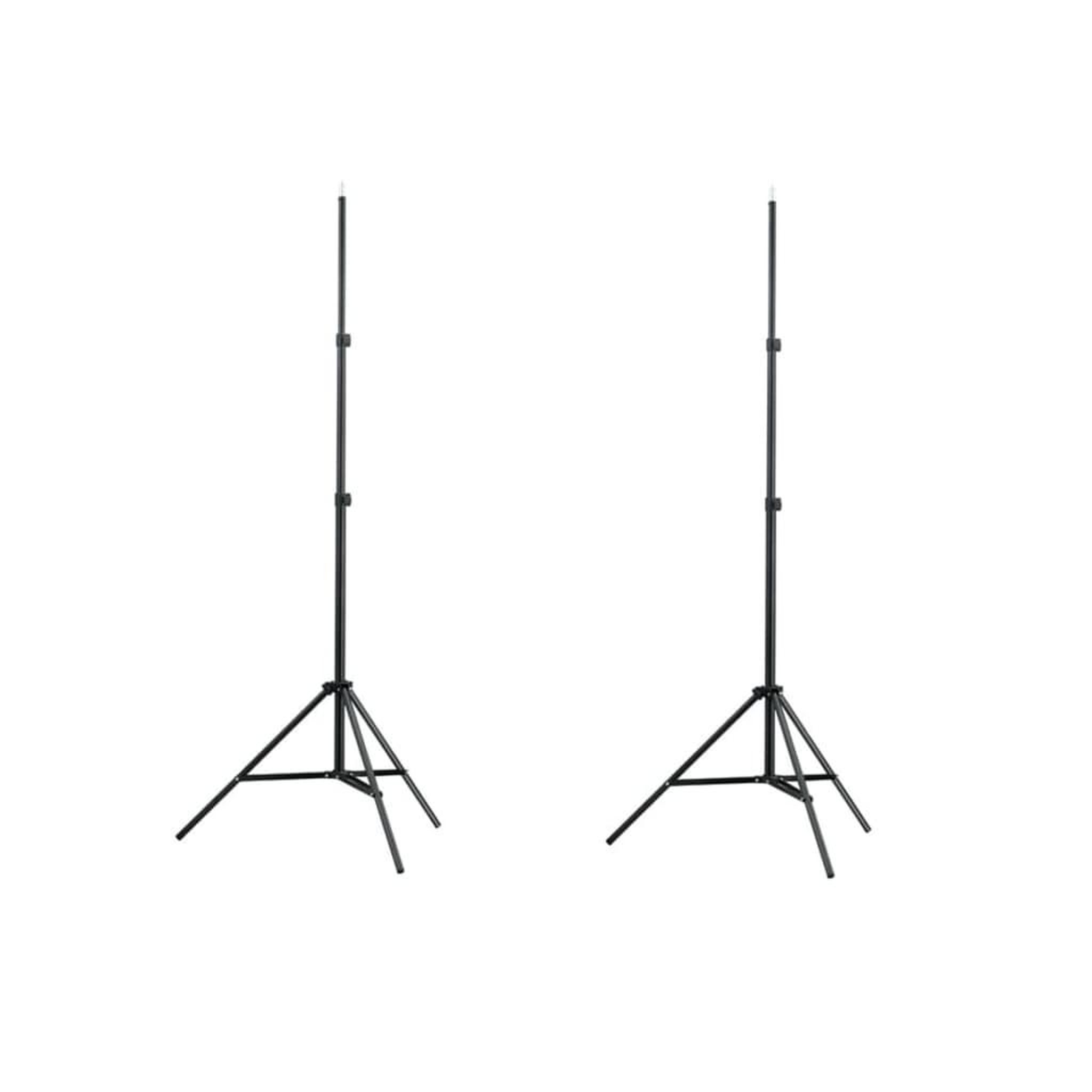 VIDAXL Supports de lumiere 2 pcs Hauteur 78-210 cm
