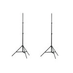 VIDAXL Supports de lumiere 2 pcs Hauteur 78-210 cm