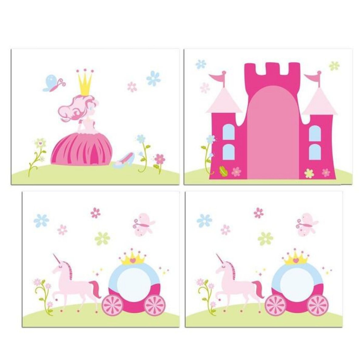 Paris Prix Pack - Lit Enfant Surélevé, Tente, 3 Pochettes & Tunnel  Pino Princesse  Naturel