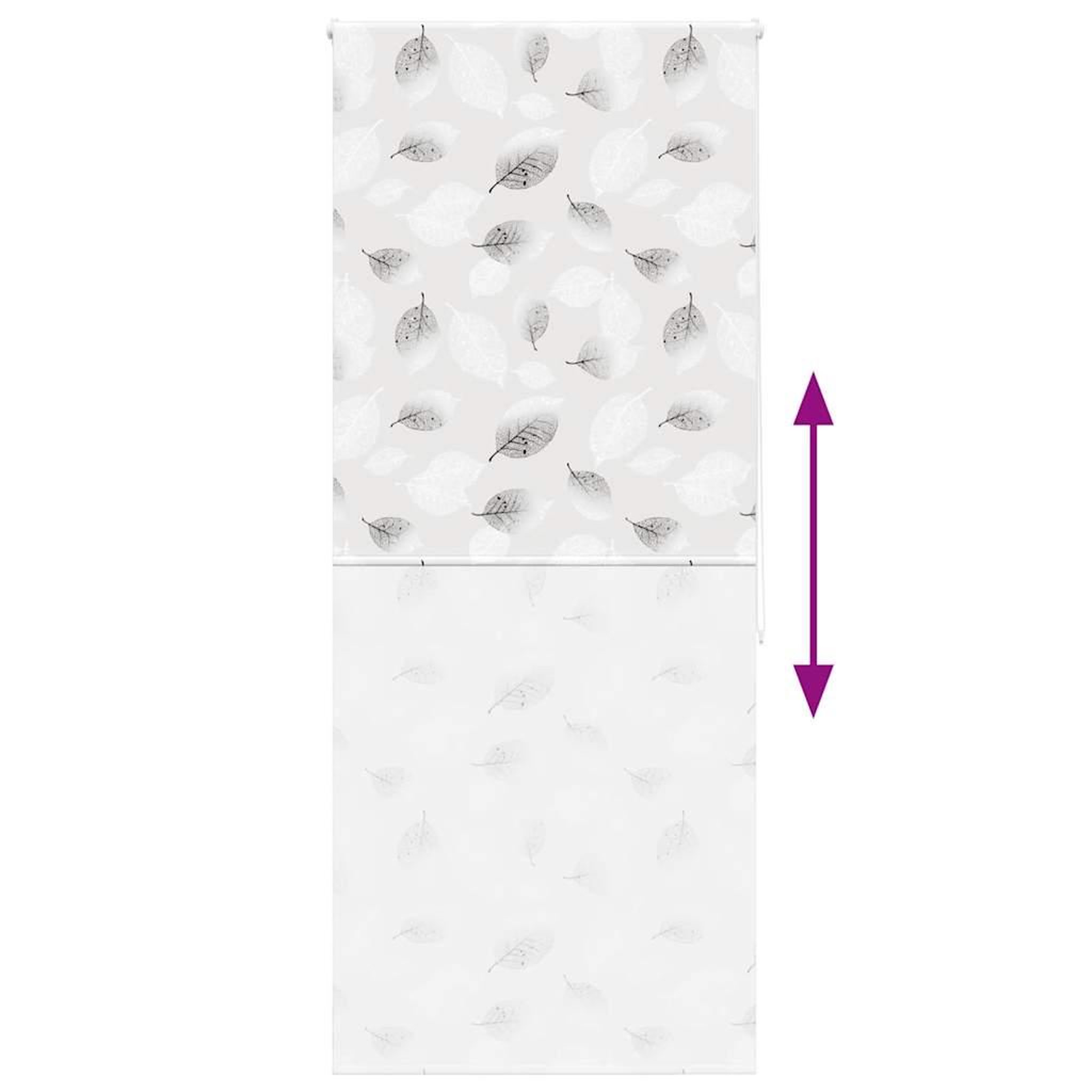 Voir la diapositive 5 : VIDAXL Store enrouleur de douche 110x240 cm largeur du tissu 106 cm