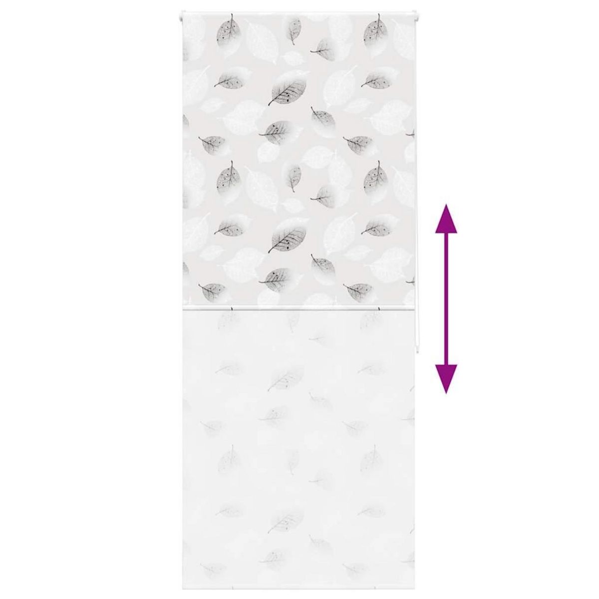 VIDAXL Store enrouleur de douche 110x240 cm largeur du tissu 106 cm