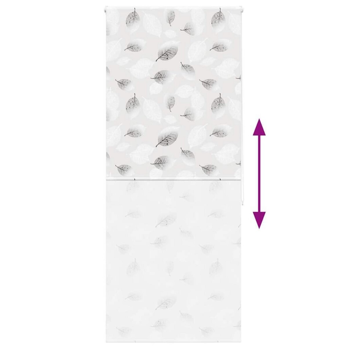 VIDAXL Store enrouleur de douche 110x240 cm largeur du tissu 106 cm