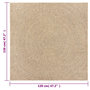 Voir la diapositive 6 : VIDAXL Tapis ZIZUR 120x120 cm aspect de jute interieur et exterieur