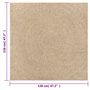 Voir la diapositive 6 : VIDAXL Tapis ZIZUR 120x120 cm aspect de jute interieur et exterieur