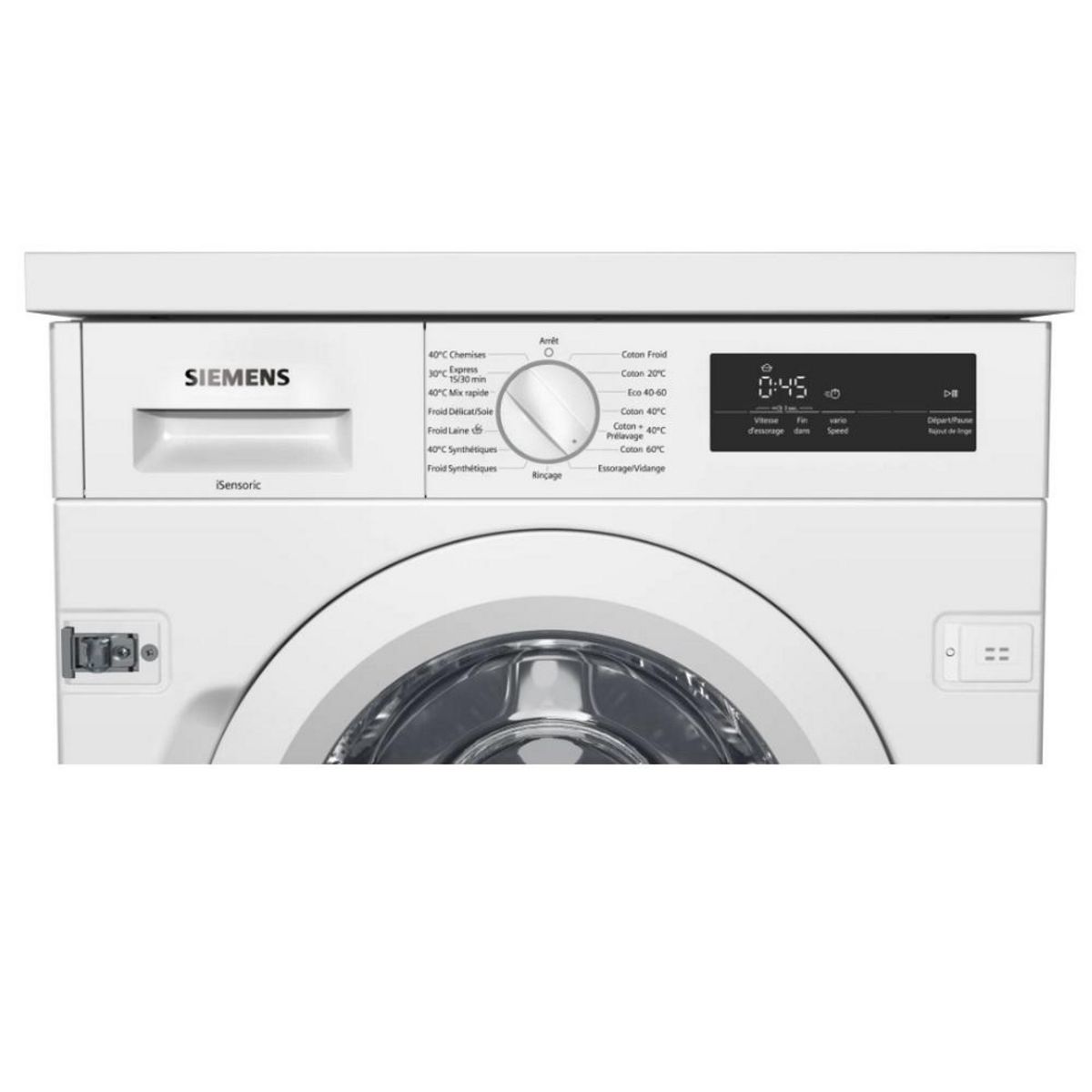 Siemens Lave-linge intégrable 7kg 1200 tours/min - WI12W348FF
