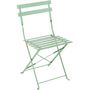 Voir la diapositive 1 : GARDENSTAR Chaise de jardin pliante - Acier - Vert sauge